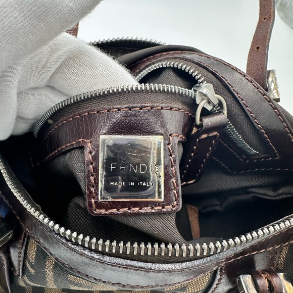 FENDI Zucca Mini Boston Handbag and Compact Wallet - Picture 5 of 14